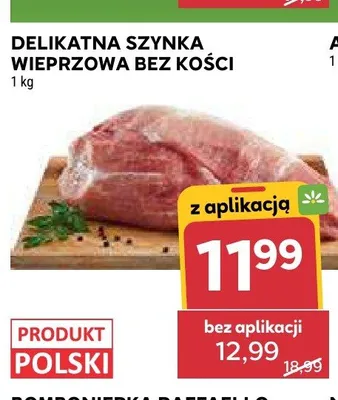 Delikatna szynka wieprzowa bez kości promocja w Stokrotka