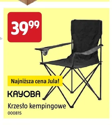 Krzesło kempingowe Kayoba promocja w Jula