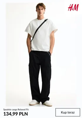 Spodnie cargo Relaxed Fit H&M promocja w H&M