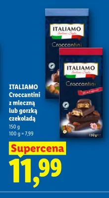 Croccantini z gorzką czekoladą ITALIAMO promocja w Lidl