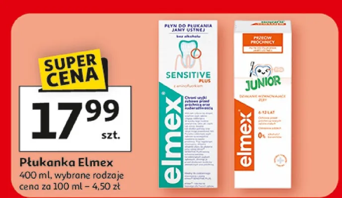Płukanka Elmex Sensitive Plus promocja w Auchan
