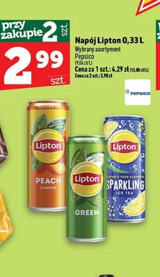 Napój Lipton Sparkling Lemon & Yuzu promocja w TOPAZ
