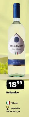 Wino białe Bellamico promocja w Netto