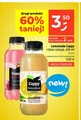 Lemoniada Cappy Botanical promocja w Dealz