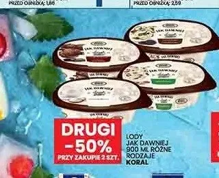 Lody Jak Dawniej Koral promocja w Wafelek