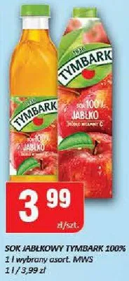 Sok jabłkowy Tymbark 100% promocja w Chorten