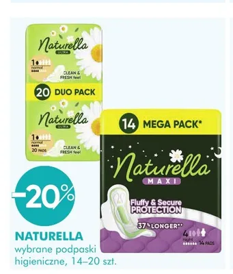 Podpaski higieniczne Naturella promocja w Super-Pharm