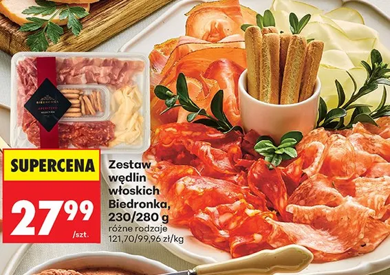 Zestaw wędlin włoskich promocja w Biedronka