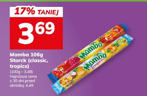 Mamba 106g Storck classic, tropics promocja w Hitpol