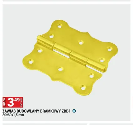 Zawias budowlany bramkowy ZBB1 promocja w Merkury Market