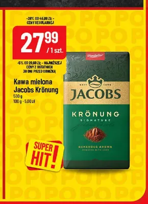 Kawa mielona Jacobs Krönung promocja w POLOmarket