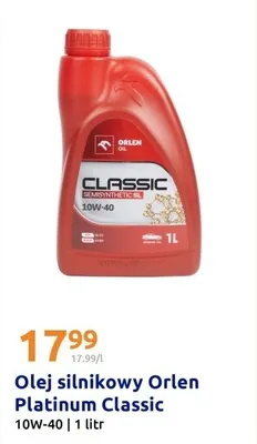 Olej silnikowy Platinum Classic 10W-40 promocja w Action