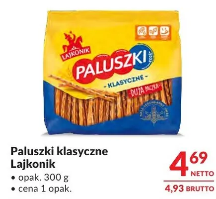 Paluszki klasyczne Lajkonik promocja w Makro