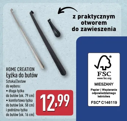 Łyżka do butów promocja w Aldi
