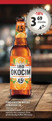 Piwo Okocim Mocna Pomarańcza promocja w Arhelan