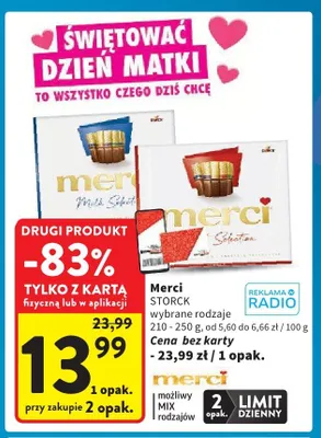 Czekoladki Merci Selection 210-250g promocja w Intermarche
