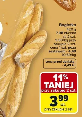Bagietka promocja w Carrefour Market