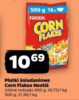 Płatki śniadaniowe Corn Flakes promocja w Netto
