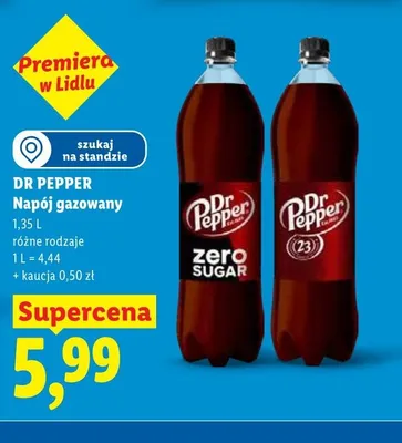 Napój gazowany Dr Pepper promocja w Lidl