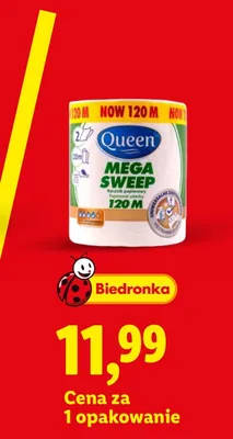 Ręcznik papierowy Queen Mega Sweep promocja w Lidl