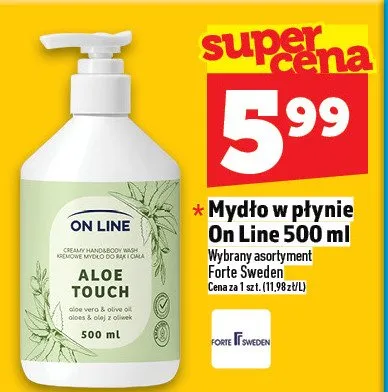 Mydło w płynie On Line promocja w TOPAZ