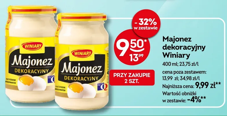 Majonez dekoracyjny Winiary promocja w Żabka