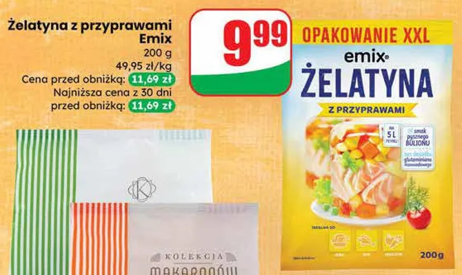 Żelatyna z przyprawami promocja w Dino