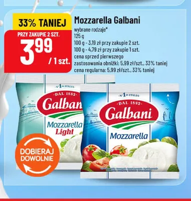 Mozzarella Galbani promocja w POLOmarket