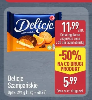 Ciastka Delicje Szampańskie promocja w Aldi