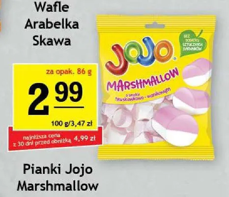 Pianki Jojo Marshmallow truskawkowo-waniliowe promocja w Gram Market
