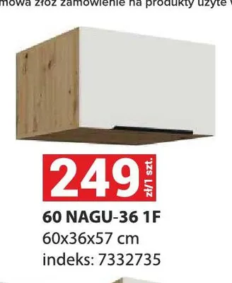 Szafka kuchenna wisząca 60 NAGU-36 1F promocja w Merkury Market