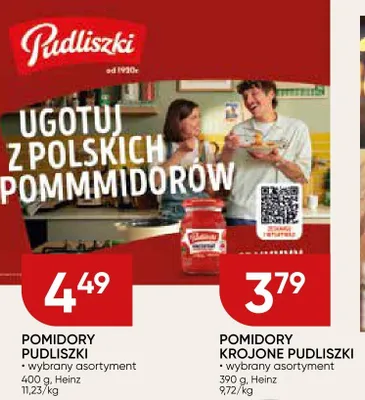 Pomidory krojone PUDLISZKI wybrany asortyment promocja w Chata Polska