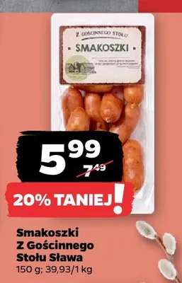 Kiełbaski Smakoszki Z Gościnnego Stołu promocja w Netto