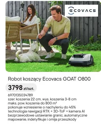 Robot koszący Ecovacs GOAT O800 promocja w Castorama