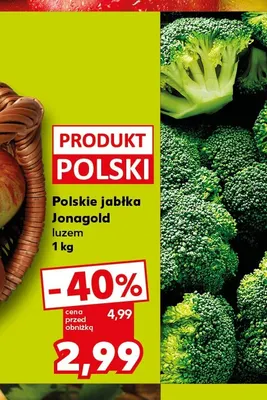Jabłka polskie Jonagold luzem promocja w Kaufland