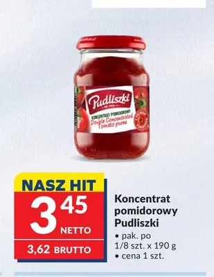 Koncentrat pomidorowy Pudliszki promocja w Makro