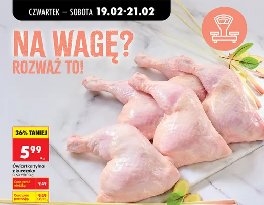 Ćwiartka tylna z kurczaka promocja w Biedronka
