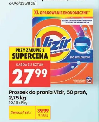 Proszek do prania Vizir do kolorów promocja w Biedronka