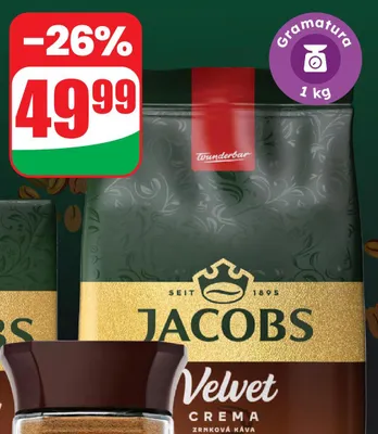 Kawa ziarnista Velvet Crema promocja w Dino
