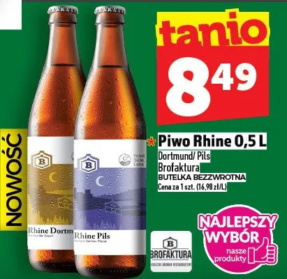 Piwo Rhine Brofaktura promocja w TOPAZ