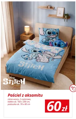 Pościel z aksamitu 160x200 cm Disney promocja w KiK