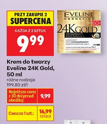 Krem do twarzy 24K Gold promocja w Biedronka