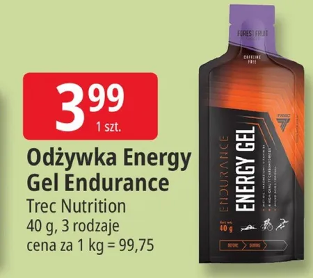 Żel energetyczny Energy Gel Endurance Trec Nutrition o smaku owoców leśnych promocja w Leclerc