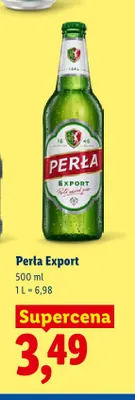 Piwo Perła Export promocja w Lidl