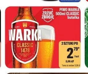 Piwo Warka Classic promocja w Tomi Markt