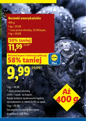 Borówki amerykańskie promocja w Lidl