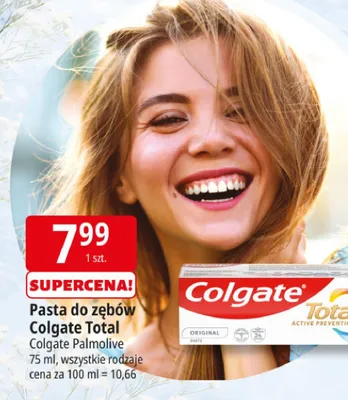 Pasta do zębów Colgate Total promocja w Leclerc
