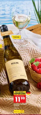 Wino białe półwytrawne Exclusive Selection Riesling promocja w Biedronka