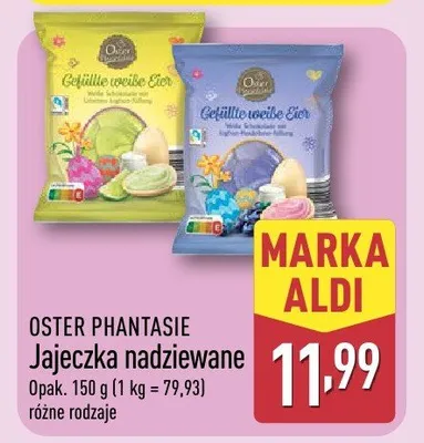 Jajeczka nadziewane promocja w Aldi