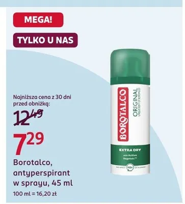 Antyperspirant w sprayu promocja w Rossmann